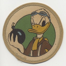 Disney-Designed Patch for US 398th Bomb Squadron, 21st Bomb Group, 3rd AF (Used 18 Mos)