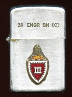 1955 US Army 3rd Engineer Battalion (aka "Eager Beavers") Lighter by Wellington