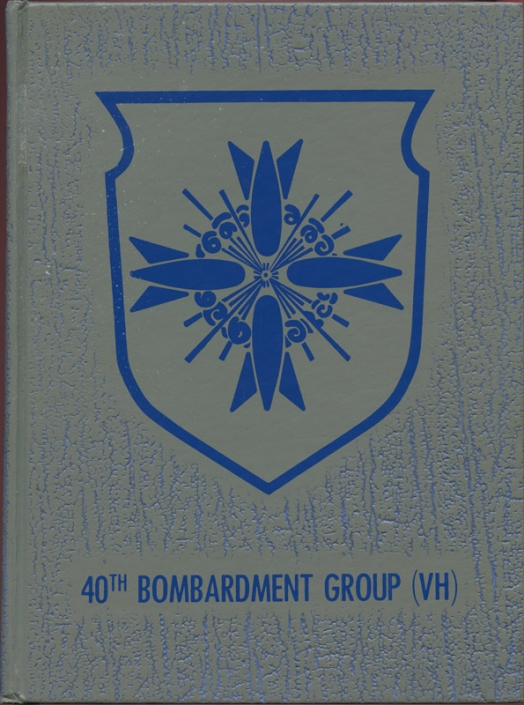 WWII USAAF Unit History "40th Bombardment Group (VH)" w/ Roster of George Shaw, 44th Bomb Sq