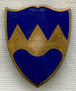 Sterling Silver WWII US Army 414th Infantry Regiment (aka Night Fighters) "DI"