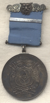 43rd Regiment Massachusetts Volunteer Militia Medal - McClellan Masonic Lodge New Berne, NC