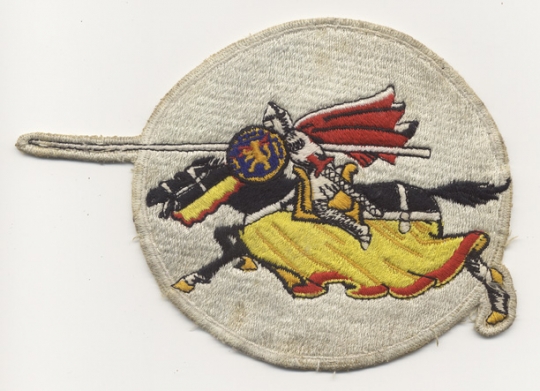 WWII Patch for US AAF 444th Fighter Squadron, 328th Fighter Group, 4th AF