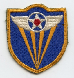WWII USAAF 4th Air Force "Smooth Rays" Patch Variant, Unworn