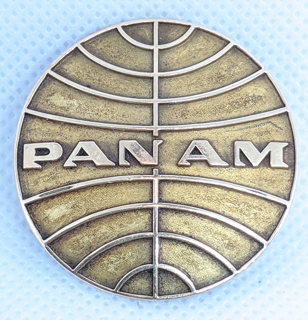 Pan American Airlines 1960's hat badge.