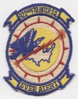 1950s US Air Forces 322nd Fighter Interceptor Squadron Patch