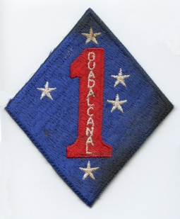 1950s-1960s Japanese Made Jacket Patch for 1st Marine Division (MAR)
