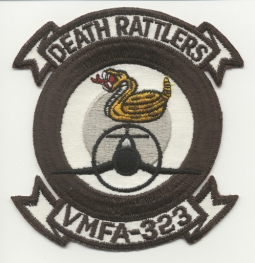 1950s US MC VMFA-323 Fighter-Attack Squadron (aka "Death Rattlers") Patch
