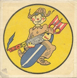 Uncut WWII USAAF 528th Bomb Squadron, 380th Bomb Group, 5th Air Force Patch