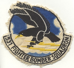 RARE Circa 1954 French-Made USAF 531st Fighter Bomber Squadron Patch