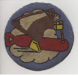 WWII USAAF 588th Bomb Squadron, 395th Bomb Group, 2nd Air Force Chenille Jacket Patch