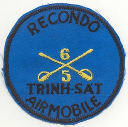Hand-Made Vietnam 5th of the 6th Air Cavalry Recondo Pocket Patch