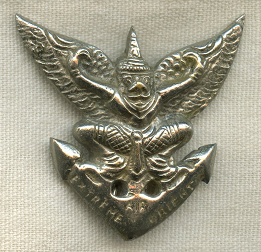 1950s Locally Made Badge Staff of the Air Indochina l'Etat-Major de l'Air en Indochine