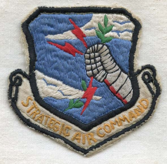 1960s USAF Strategic Air Command Patch Made in Philippines
