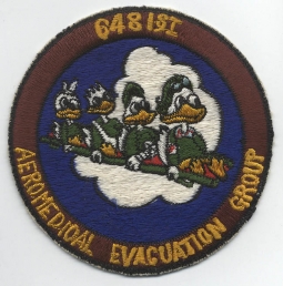 Small Japanese Made USAF 6481st AEG Jacket Patch Ca. 1950