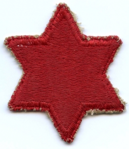 WWII US Army 6th Infantry Division Shoulder Patch