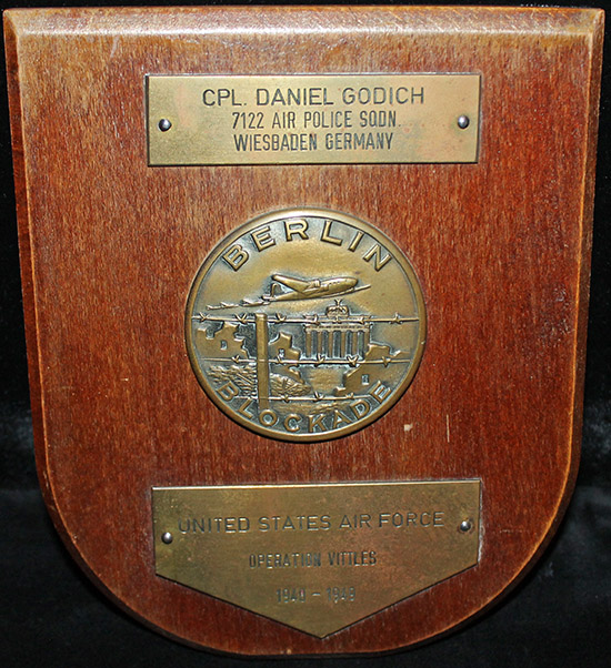USAF METAL PLAQUE PLATE BEAUTIFUL! 