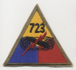 Scarce WWII US Army 723rd Armored Field Artillery "Ghost" Battalion Shoulder Patch