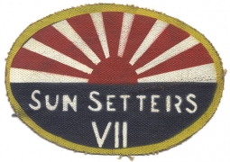 WWII US Army Air Force 7th Fighter Command, 7th Air Force Jacket Patch