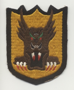 Rare WWII Aussie-Made Patch for AAF 7th Fighter Sq, 49th Fighter Gp, 5th AF Jacket Patch