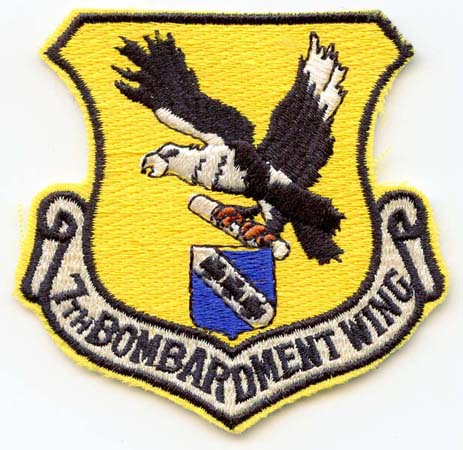4.25/" USAF AIR FORCE 7TH OPERATIONS GROUP BOMB WING EMBROIDERED JACKET PATCH