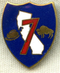 Rare, Early WWII 7th (African American) Regiment, California State Guard DI