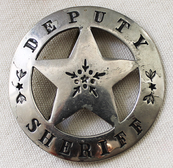 Wonderful 1880 S 90 S Old West Deputy Sheriff Circle Star Badge