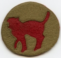 French-Made WWI US Army 81st Division Patch PFC Chamberlain, F Btty, 318th FA Rgt, 156th Bde