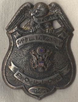 Great WW II 848th Battalion Military Police Badge