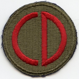 Oversized WWII US Army 85th Division (Custer Division) Shoulder Patch