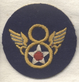 US 8th Air Force Clipped Wing Patch Made in England