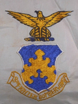 Korean War Era USAF 8th Fighter-Bomber Wing (FBW) Japanese-Made Scarf