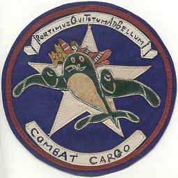 Rare 9th Combat Cargo Sq, 3rd Combat Cargo Group Chinese Made Multi-Piece Leather Jacket Pat