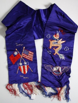Beautiful Chinese-Made Silk CBI ATC Personalized Souvenir Scarf