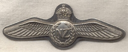 WWII Metal Royal New Zealand Air Force Pilot Wing
