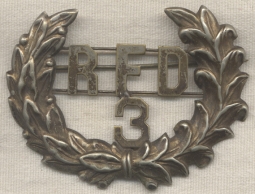 Early 1890s United States Mail Rural Free Delivery Cap Badge from New Hampshire