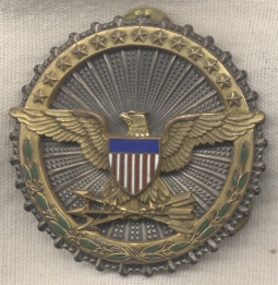 Early Sterling United States Department of Defense Breast Badge by Meyer