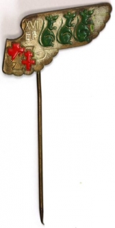 Italian and Free French Air Force Co-Belligerent Fighter Squadron Pin Badge