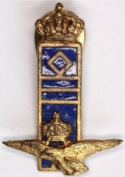 Italian Air Force 1923-1933 Service and Rank Lapel Pin - Captain