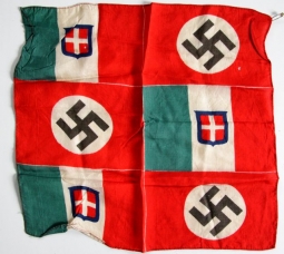 Nazi Germany and Fascist Italy Patriotic Silk Scarf