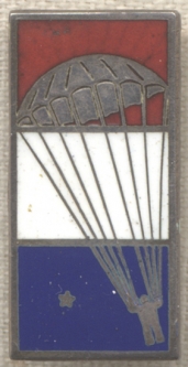 Rare World War II "Saved for America" Sterling Bailout Pin from J.G. Menihan Chute Co. Type II