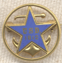 14 Karat United States Daughters of 1812 Lapel Pin