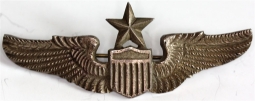 Very Unusual CBI Chinese-Made Sand-Cast USAAF WWII Senior Pilot Wing