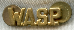 Extremely Rare WWII Issue W.A.S.P. Collar Insignia NO LONGER AVAILABLE