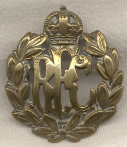 World War I Royal Flying Corps Enlisted Man Hat Badge