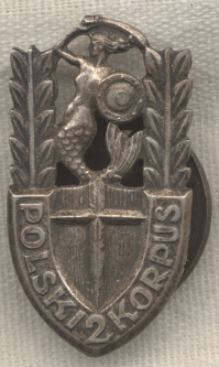 World War II Polish 2nd Corps Badge