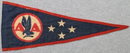 Rare, Late 1930's American Airlines Admiral's Club Pennant
