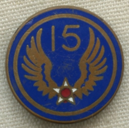 Late WWII US Army Air Forces 15th Air Force Patch-Type DI
