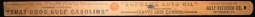 Great 1910's Gulf Gasoline Gauge for Ford Model T Automobiles