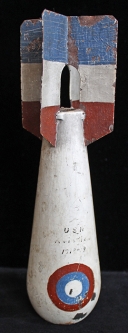 WWI Aerial Bomb Decorated with Aviation Cockade & USN AVIATION 1918-19