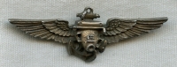 Extremely Rare Ca 1944 USN Aerial Photography Specialist (Unofficial) Wing Initialed